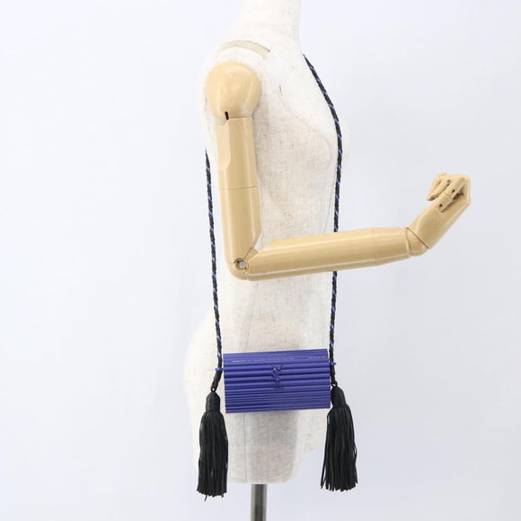 SAINT LAURENT Cassandra Shoulder Bag plastic Blue Auth 159447SAV