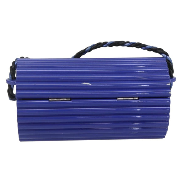 SAINT LAURENT Cassandra Shoulder Bag plastic Blue Auth 159447SAV