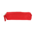 FENDI Zucchino Canvas Accessory Pouch Chain Red Gold Auth 159448V-2