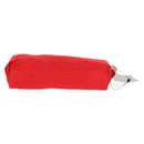 FENDI Zucchino Canvas Accessory Pouch Chain Red Gold Auth 159448V-3