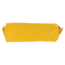 FENDI Zucchino Canvas Accessory Pouch Chain Yellow Gold Auth 159449V-2
