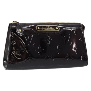 LOUIS VUITTON Monogram Vernis Trousse cosmetic Pouch Amarante M93565 Auth 159451