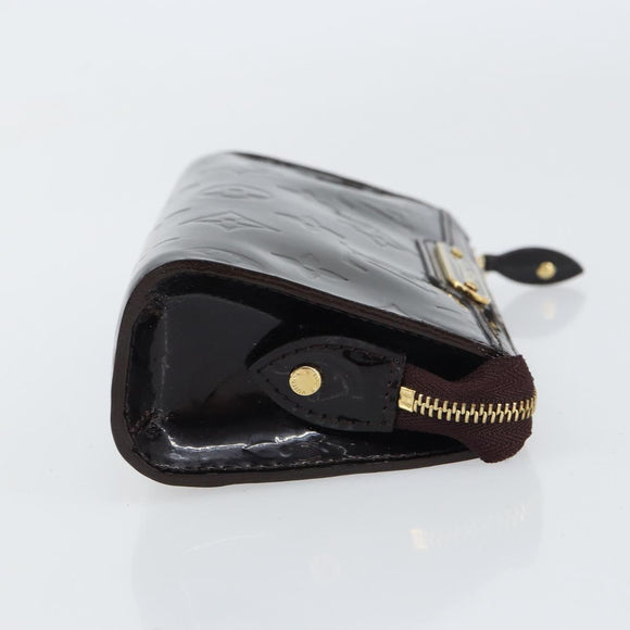 LOUIS VUITTON Monogram Vernis Trousse cosmetic Pouch Amarante M93565 Auth 159451