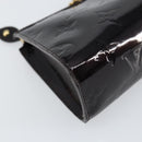 LOUIS VUITTON Monogram Vernis Trousse cosmetic Pouch Amarante M93565 Auth 159451-14