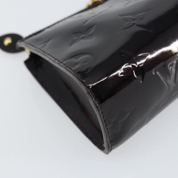 LOUIS VUITTON Monogram Vernis Trousse cosmetic Pouch Amarante M93565 Auth 159451