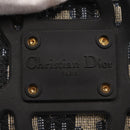 Christian Dior Trotter Canvas Phone Shoulder Shoulder Bag Navy Gold Auth 159453M-16