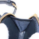 Christian Dior Trotter Canvas Phone Shoulder Shoulder Bag Navy Gold Auth 159453M-19