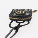 Christian Dior Trotter Canvas Phone Shoulder Shoulder Bag Navy Gold Auth 159453M-6