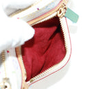 LOUIS VUITTON Monogram Multicolor Pochette MM Pouch White M60028 LV Auth 159454V-19