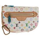 LOUIS VUITTON Monogram Multicolor Pochette MM Pouch White M60028 LV Auth 159454V-1