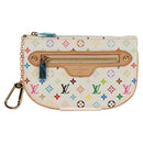 LOUIS VUITTON Monogram Multicolor Pochette MM Pouch White M60028 LV Auth 159454V-13