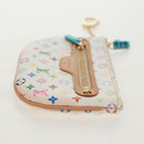 LOUIS VUITTON Monogram Multicolor Pochette MM Pouch White M60028 LV Auth 159454V-4