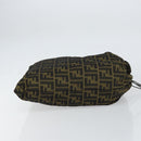 FENDI Zucca Canvas Purse Brown Black Auth 159458-3