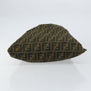 FENDI Zucca Canvas Purse Brown Black Auth 159458-5