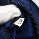 PRADA Pouch Nylon Blue Gold Auth 159459-20