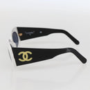 CHANEL Sunglasses plastic White CC Auth 159462-4