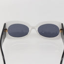 CHANEL Sunglasses plastic White CC Auth 159462-8