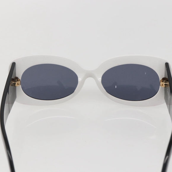 CHANEL Sunglasses plastic White CC Auth 159462