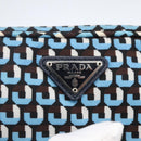 PRADA Pouch Nylon Blue Silver Auth 159464-14