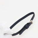 PRADA Pouch Nylon Blue Silver Auth 159464-8