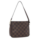 LOUIS VUITTON Damier Ebene Trousse Makeup Pouch N51982 LV Auth 159468-1