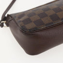 LOUIS VUITTON Damier Ebene Trousse Makeup Pouch N51982 LV Auth 159468-16