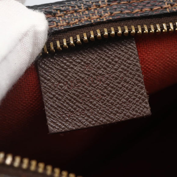 LOUIS VUITTON Damier Ebene Trousse Makeup Pouch N51982 LV Auth 159468