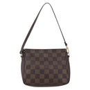 LOUIS VUITTON Damier Ebene Trousse Makeup Pouch N51982 LV Auth 159468-2