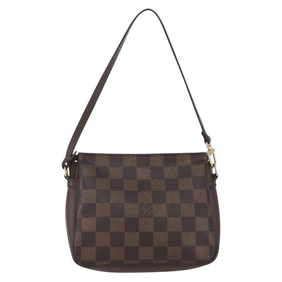 LOUIS VUITTON Damier Ebene Trousse Makeup Pouch N51982 LV Auth 159468