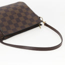 LOUIS VUITTON Damier Ebene Trousse Makeup Pouch N51982 LV Auth 159468-7