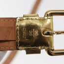 LOUIS VUITTON Monogram Mahina Ceinture Belt 42.5"" Gold M9614W LV Auth 159469-11