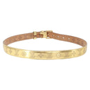 LOUIS VUITTON Monogram Mahina Ceinture Belt 42.5"" Gold M9614W LV Auth 159469-2