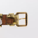 LOUIS VUITTON Monogram Mahina Ceinture Belt 42.5"" Gold M9614W LV Auth 159469-6