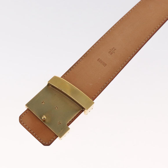 LOUIS VUITTON Multicolor Ceinture LV Printed Initials Studs M6909 Auth 159470V