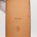 LOUIS VUITTON Multicolor Ceinture LV Printed Initials Studs M6909 Auth 159470V-22