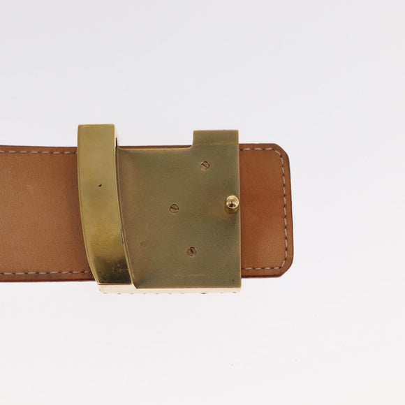 LOUIS VUITTON Multicolor Ceinture LV Printed Initials Studs M6909 Auth 159470V