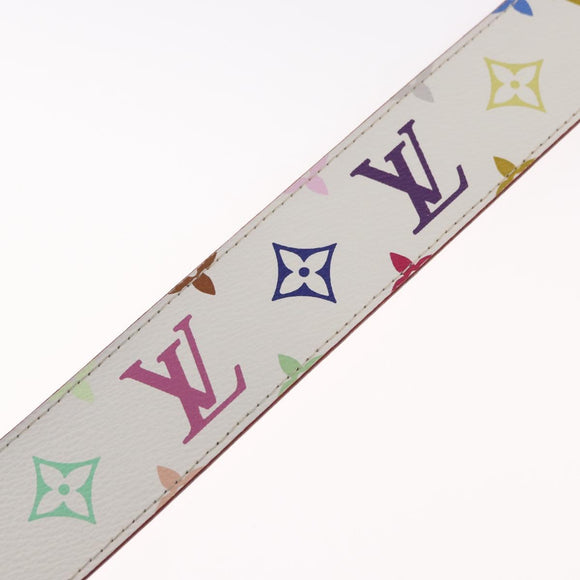 LOUIS VUITTON Multicolor Ceinture LV Printed Initials Studs M6909 Auth 159470V