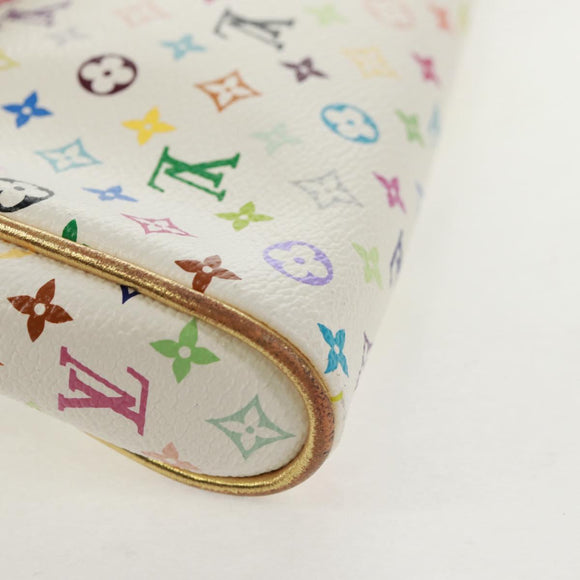 LOUIS VUITTON Monogram Multicolor Kate Pouch White Bron M55212 LV Auth 159471V