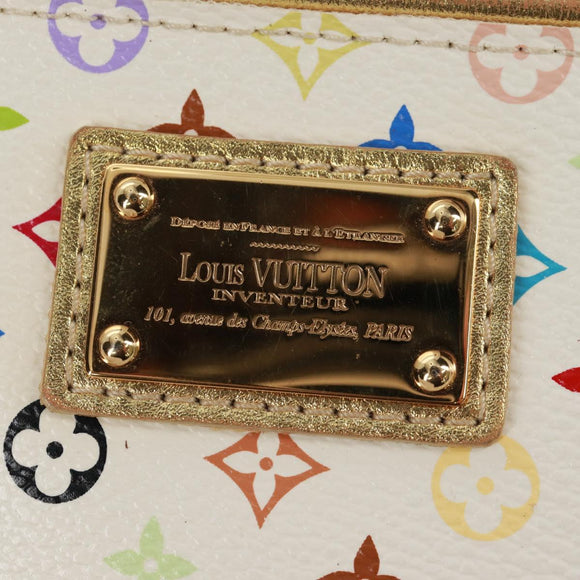 LOUIS VUITTON Monogram Multicolor Kate Pouch White Bron M55212 LV Auth 159471V