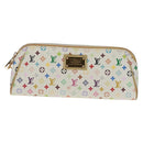 LOUIS VUITTON Monogram Multicolor Kate Pouch White Bron M55212 LV Auth 159471V-13