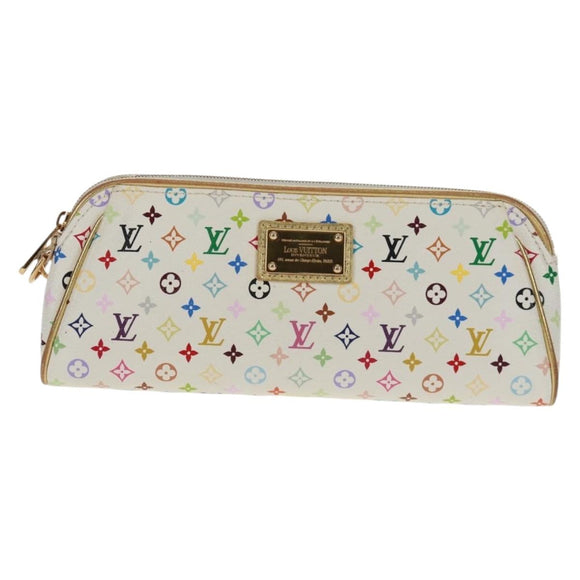 LOUIS VUITTON Monogram Multicolor Kate Pouch White Bron M55212 LV Auth 159471V