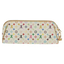 LOUIS VUITTON Monogram Multicolor Kate Pouch White Bron M55212 LV Auth 159471V-2