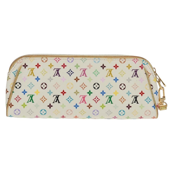 LOUIS VUITTON Monogram Multicolor Kate Pouch White Bron M55212 LV Auth 159471V