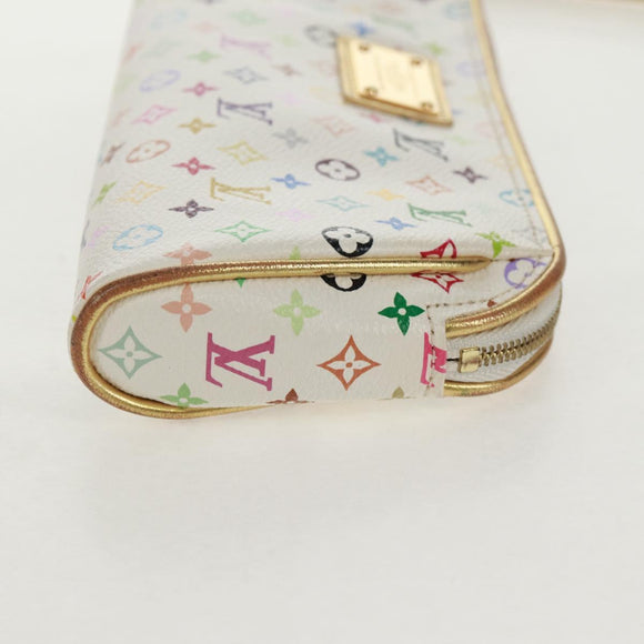 LOUIS VUITTON Monogram Multicolor Kate Pouch White Bron M55212 LV Auth 159471V