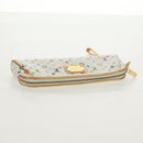 LOUIS VUITTON Monogram Multicolor Kate Pouch White Bron M55212 LV Auth 159471V-5