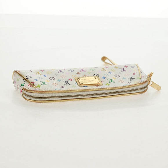 LOUIS VUITTON Monogram Multicolor Kate Pouch White Bron M55212 LV Auth 159471V