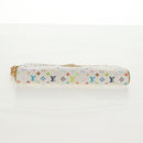 LOUIS VUITTON Monogram Multicolor Kate Pouch White Bron M55212 LV Auth 159471V-6