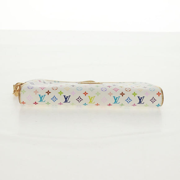 LOUIS VUITTON Monogram Multicolor Kate Pouch White Bron M55212 LV Auth 159471V