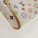 LOUIS VUITTON Monogram Multicolor Kate Pouch White Bron M55212 LV Auth 159471V-7