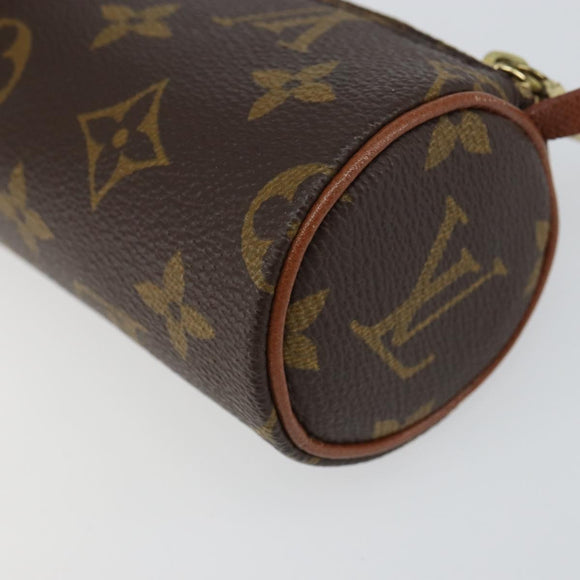 LOUIS VUITTON Monogram Papillon Pouch LV Auth 159488